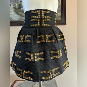 Solution Black and Gold Skirt